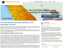 Tablet Screenshot of californiarecords.info